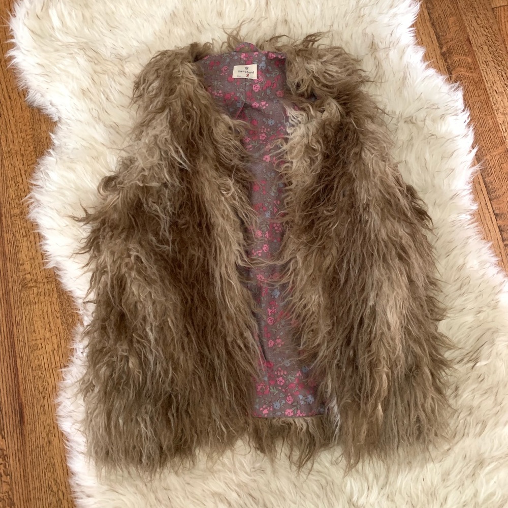 Anthropology Hartford Fur Vest